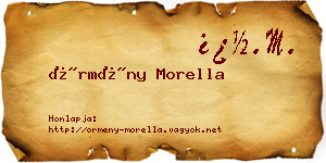 Örmény Morella névjegykártya